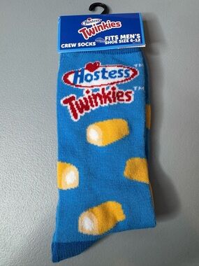 Hostess Twinkies cream filled dessert Blue Crew Socks unisex